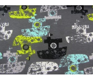 Jersey - Boot grau lime